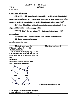 Giáo án Hình học 8 chương 1