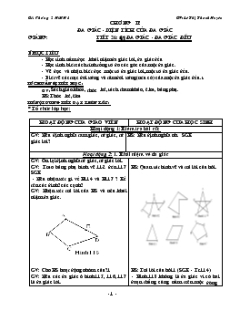 Giáo án Hình học 8 chương II