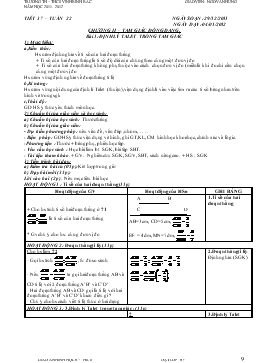 Giáo án Hình học 8 từ tuần 22 đến tuần 26