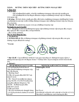 Giáo án Hình học 9 từ tiết 51 đến tiết 52