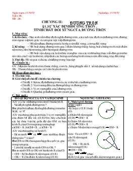 Giáo án Hình học 9 tuần 10