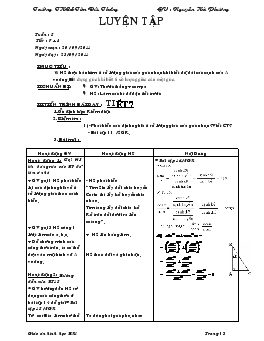 Giáo án Hình học 9 tuần 5