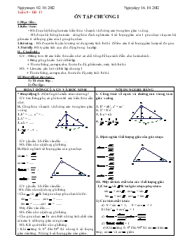 Giáo án Hình học 9 tuần 9