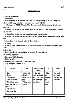 Giáo án lịch sử lớp 4