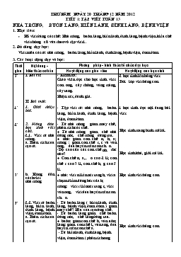 Giáo án lớp 1 - Bài 13