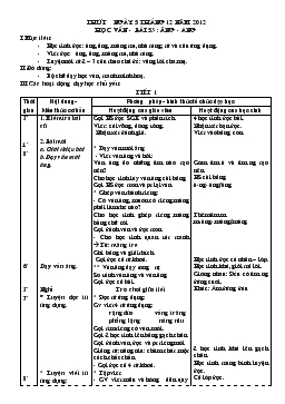 Giáo án lớp 1 - Bài 53