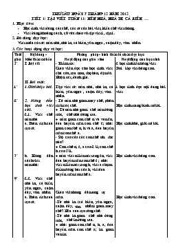 Giáo án lớp 1 - Tiết 1