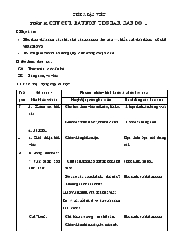 Giáo án lớp 1 - Tuần 10, tiết 3