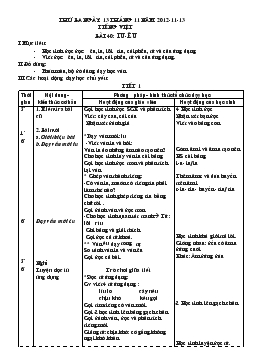 Giáo án lớp 1 - Tuần 10, tiết 40