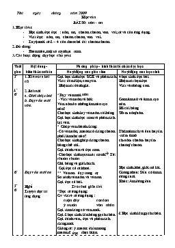 Giáo án lớp 1 - Tuần 12, bài 50