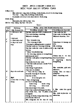 Giáo án lớp 1 - Tuần 14, bài 57