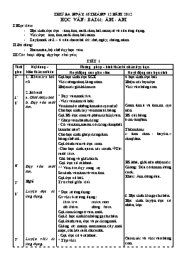 Giáo án lớp 1 - Tuần 15, bài 61