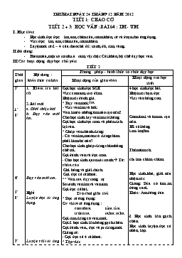 Giáo án lớp 1 - Tuần 16, bài 64