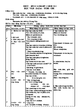 Giáo án lớp 1 - Tuần 16, bài 66