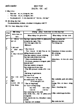 Giáo án lớp 1 - Tuần 18, bài 76