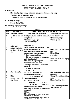 Giáo án lớp 1 - Tuần 19, bài 78