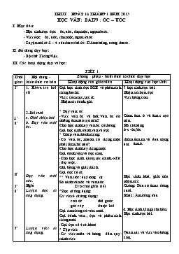 Giáo án lớp 1 - Tuần 19, bài 79