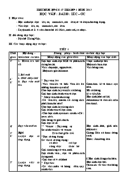 Giáo án lớp 1 - Tuần 19, bài 80