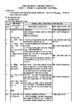 Giáo án lớp 1 - Tuần 19, tiết 1