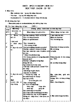 Giáo án lớp 1 - Tuần 20, bài 88