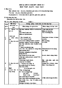 Giáo án lớp 1 - Tuần 21, bài 92