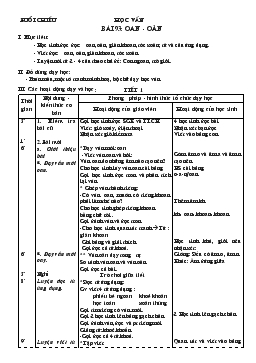 Giáo án lớp 1 - Tuần 21, bài 93