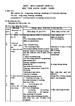 Giáo án lớp 1 - Tuần 21, bài 94