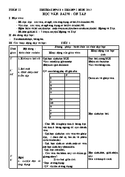 Giáo án lớp 1 - Tuần 21, bài ôn tập