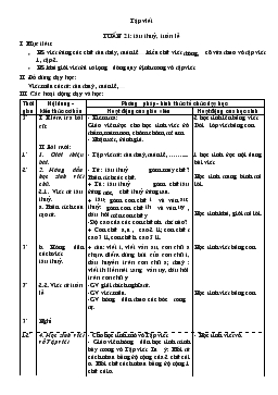 Giáo án lớp 1 - Tuần 21