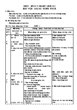 Giáo án lớp 1 - Tuần 24, bài 102