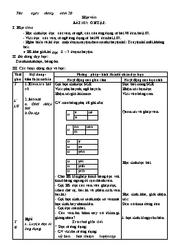 Giáo án lớp 1 - Tuần 24, bài 103