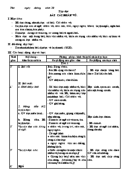 Giáo án lớp 1 - Tuần 25, bài: cái nhẵn vở