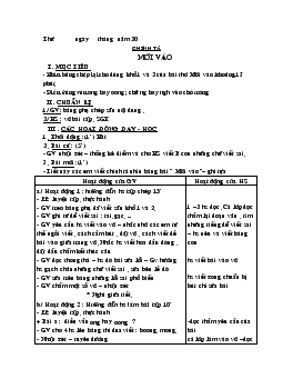 Giáo án lớp 1 - Tuần 29, tiết 6