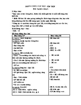 Giáo án lớp 1 - Tuần 35, bài luyện tập 1