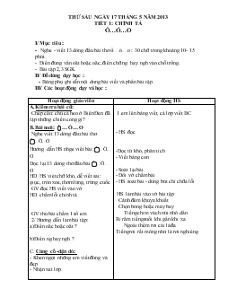 Giáo án lớp 1 - Tuần 35, tiết 1: Chính tả