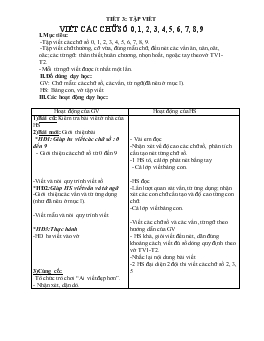 Giáo án lớp 1 - Tuần 35, tiết 3: Tập viết