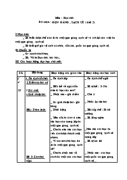 Giáo án lớp 1 - Tuần 3