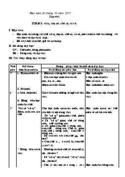 Giáo án lớp 1 - Tuần 5