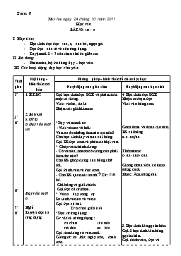 Giáo án lớp 1 - Tuần 8, bài 30