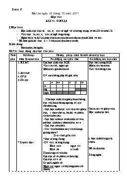 Giáo án lớp 1 - Tuần 8, bài 31