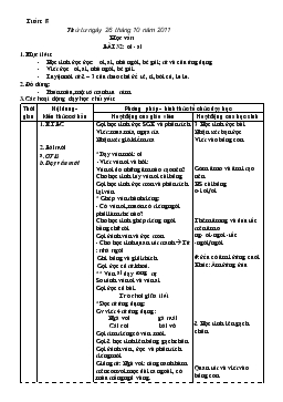 Giáo án lớp 1 - Tuần 8, bài 32