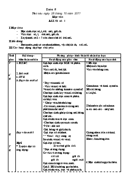 Giáo án lớp 1 - Tuần 8, bài 35