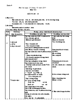 Giáo án lớp 1 - Tuần 9, bài 35