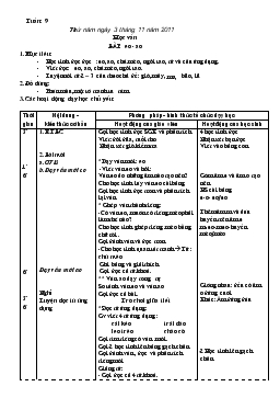 Giáo án lớp 1 - Tuần 9, bài 38