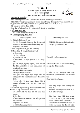 Giáo án lớp 2 - Tuần 33 trường TH Phong Dụ Thượng