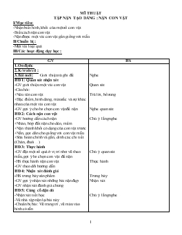 Giáo án lớp 3 môn Mĩ thuật - Tuần 15