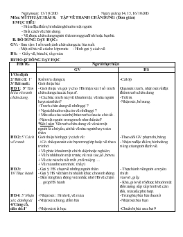 Giáo án lớp 3 môn Mĩ thuật - Tuần 8