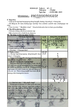 Giáo án lớp 3 môn Thể dục - Tuần 6