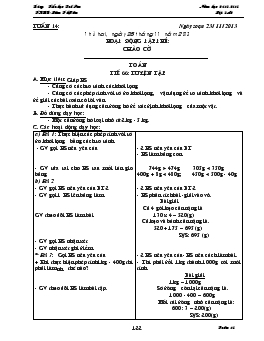 Giáo án lớp 3 - Tuần 14 - Trường Tiểu học Quế Sơn năm học 2013-2014