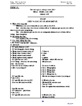 Giáo án lớp 3 - Tuần 19- Trường Tiểu học Quế Sơn năm học 2013-2014